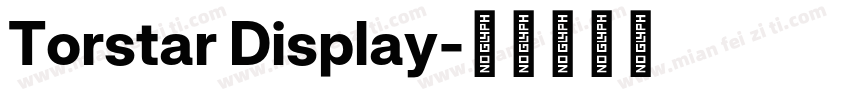 Torstar Display字体转换